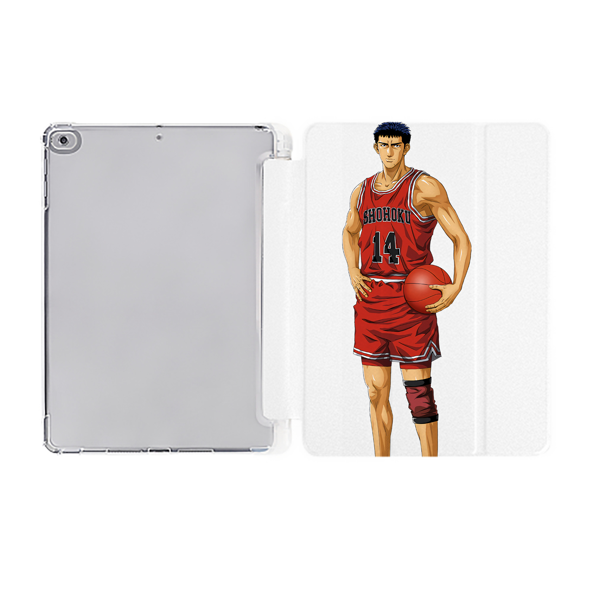 （画像用） SLAM DUNK／スラムダンク IPad ケース ペン収納付き 三つ折りスタンド PUレザー×シリコン 対応機種9.5/10.5/10.9インチ